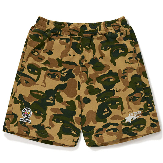 BAPE X KIDSUPER CAMO SWEAT SHORTS