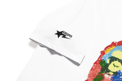 BAPE X KIDSUPER PAINTING APE HEAD TEE