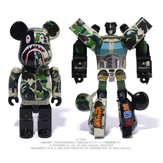 BAPE X TRANSFORMERS X BE@RBRICK ABC CAMO SHARK CONVOY 400%
