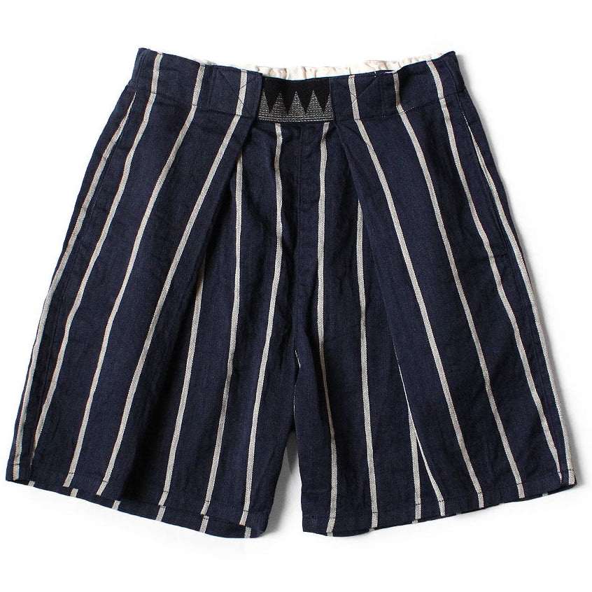 Kapital Linen Phillies Stripe Easy Beach Go Shorts