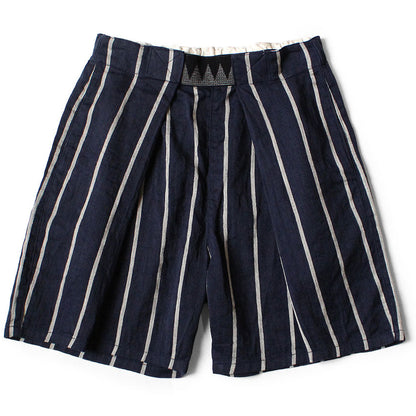 Kapital Linen Phillies Stripe Easy Beach Go Shorts
