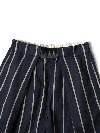 Kapital Linen Phillies Stripe Easy Beach Go Shorts