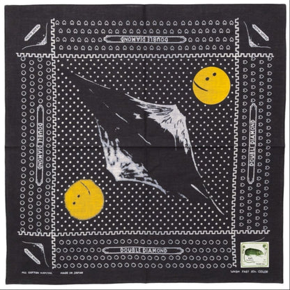 Kapital Fastcolor Selvedge Bandana (Mirrored Fuji Profile Rainbowy)