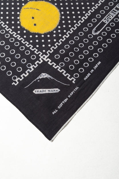 Kapital Fastcolor Selvedge Bandana (Mirrored Fuji Profile Rainbowy)