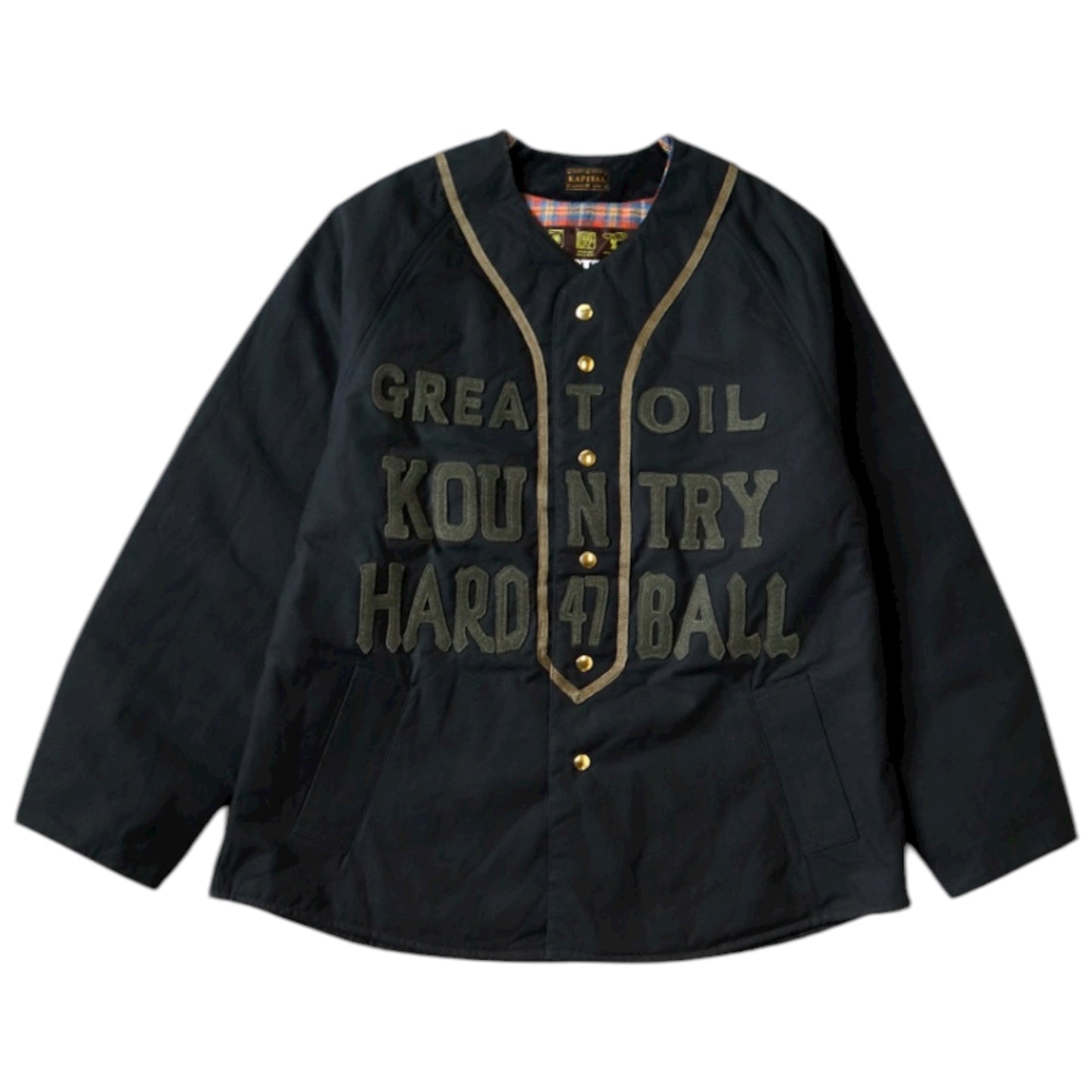 Kapital Cotton Weather Oil Coated Baseball Blouson