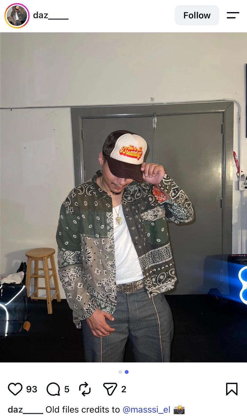 Customer wearing our apparel