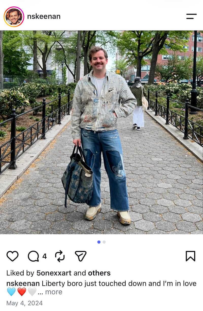 Customer wearing our apparel
