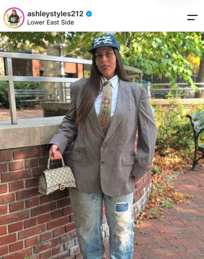 Customer wearing our apparel