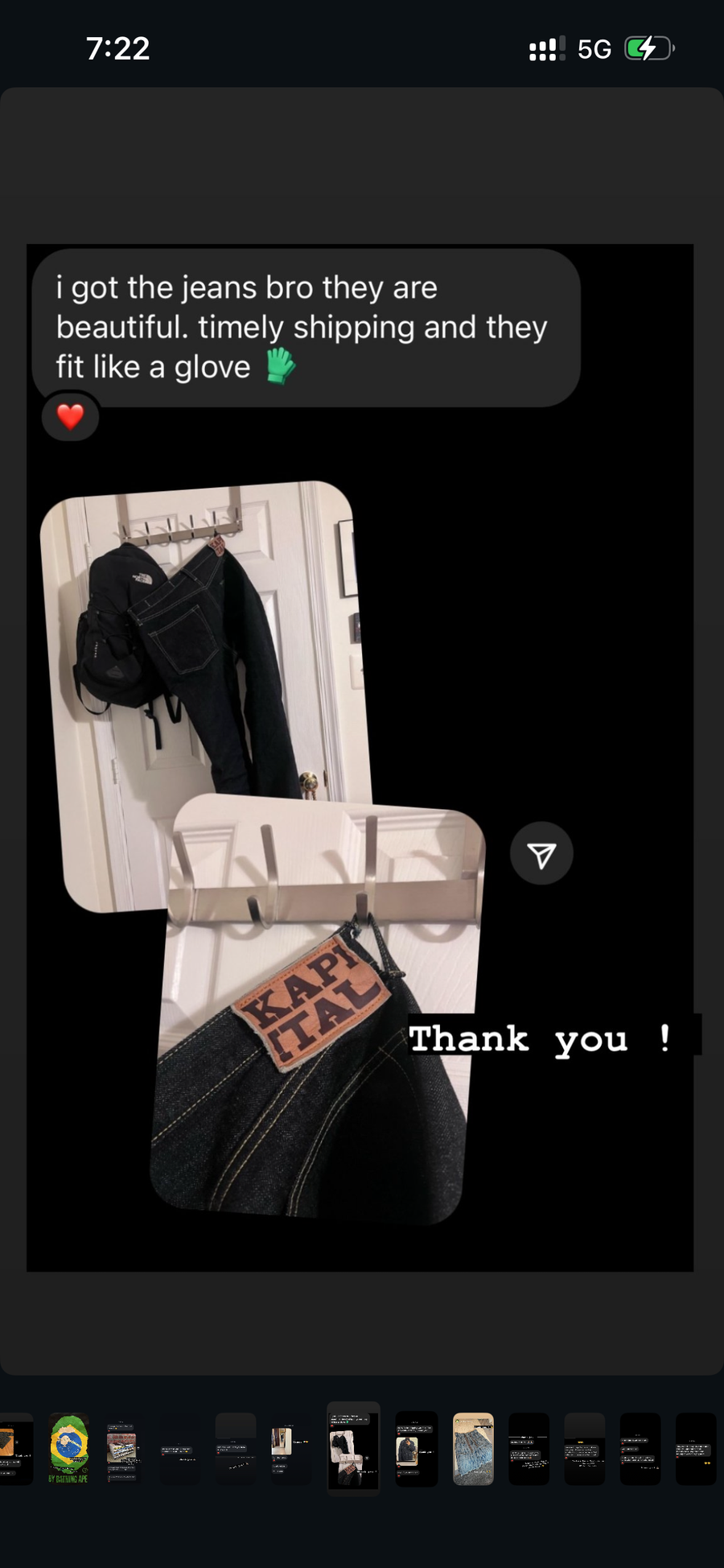 Instagram DM screenshot