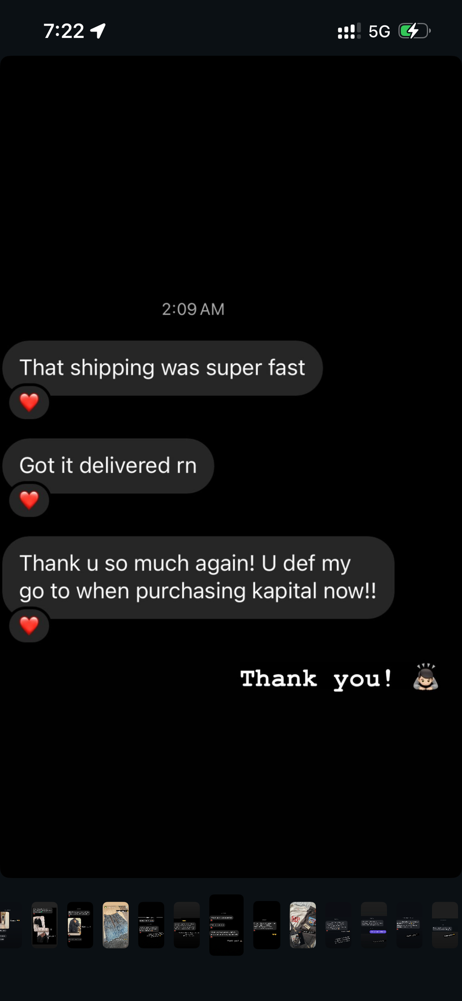 Instagram DM screenshot