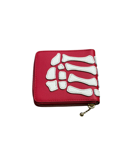 Kapital Thumbs Up Bone Hand Zip Wallet