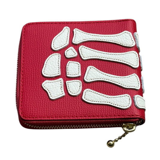 Kapital Thumbs Up Bone Hand Zip Wallet