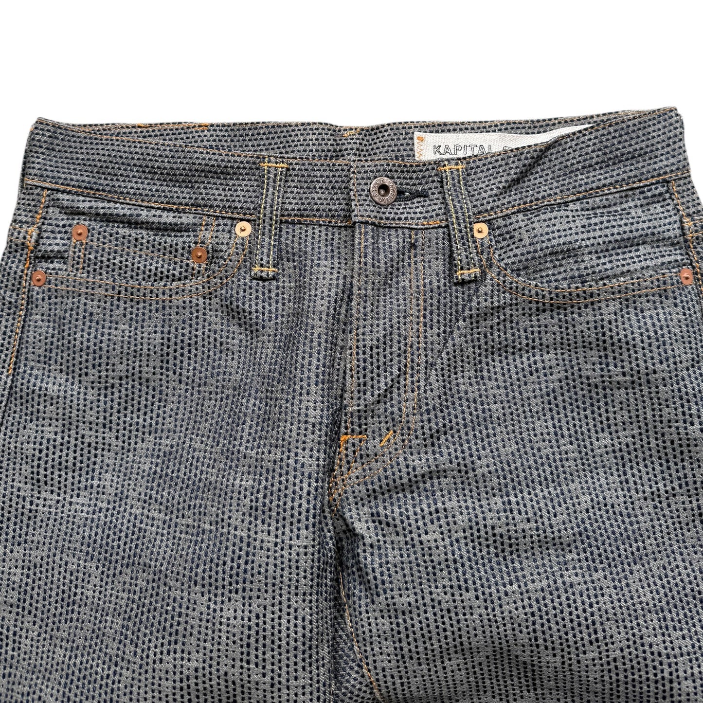 Kapital Century Denim 5P Stone No. 7 Diamond Pattern