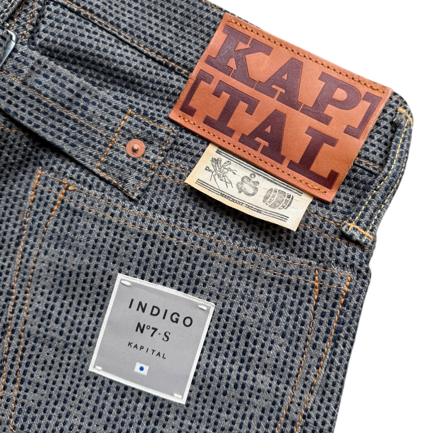 Kapital Century Denim 5P Stone No. 7 Diamond Pattern