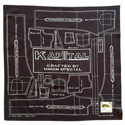 Kapital Fastcolor Selvedge Bandana (Barbie Pattern Union Special)