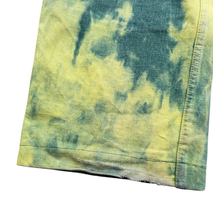 Kapital No.4 Denim 5P Selvedge Wide Leg Pants (Washed Tie Dye)