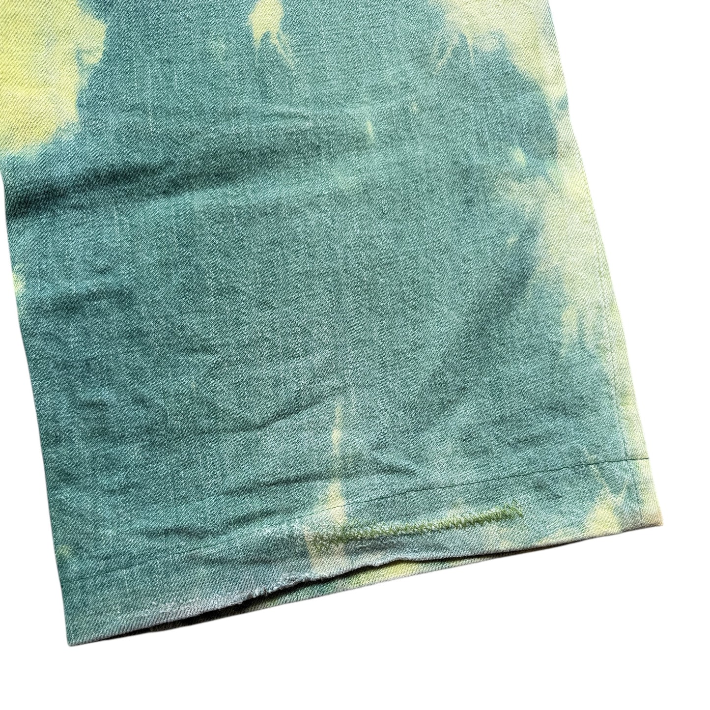 Kapital No.4 Denim 5P Selvedge Wide Leg Pants (Washed Tie Dye)