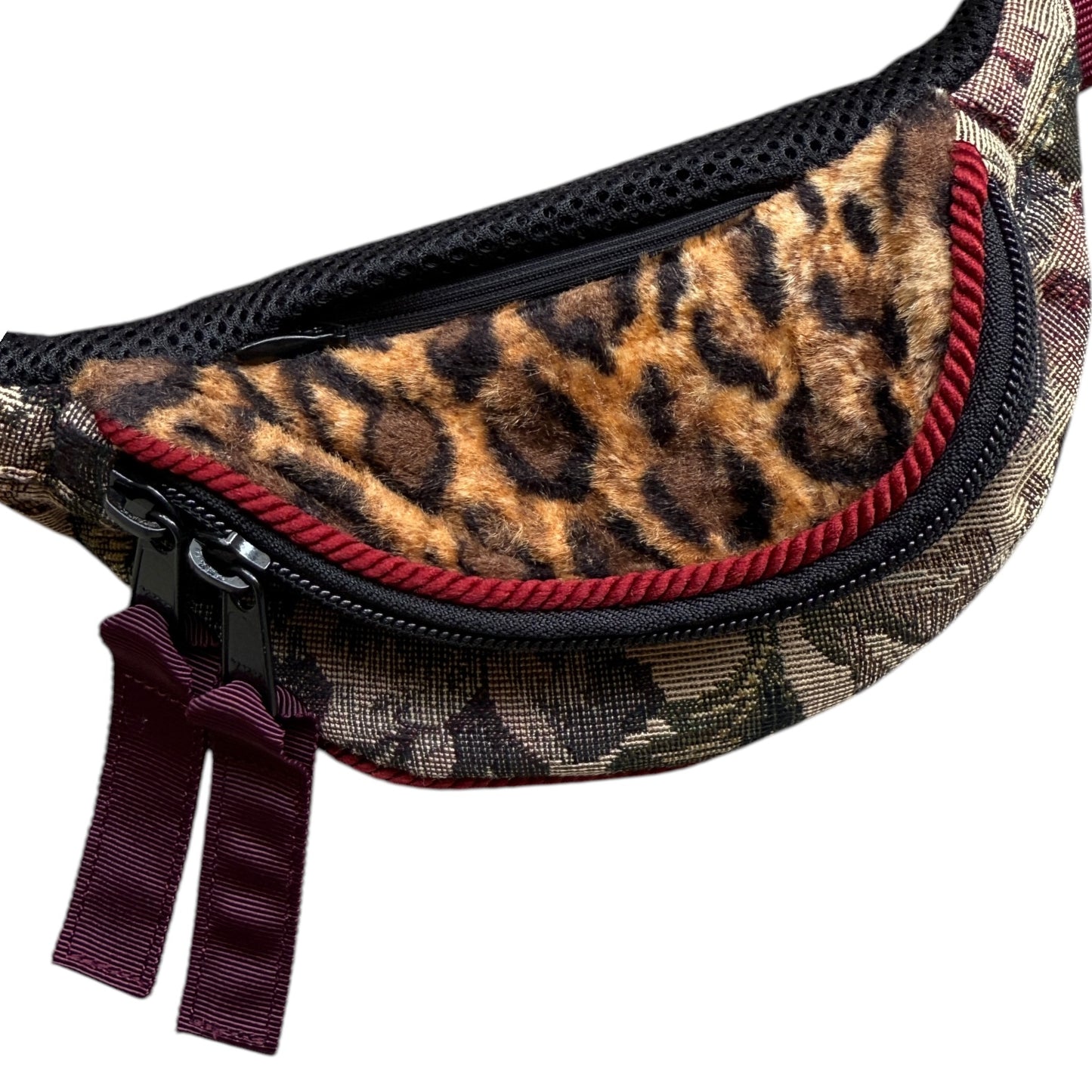 Kapital Gobelin Leopard Fleece Mini Waist Bag (2018)
