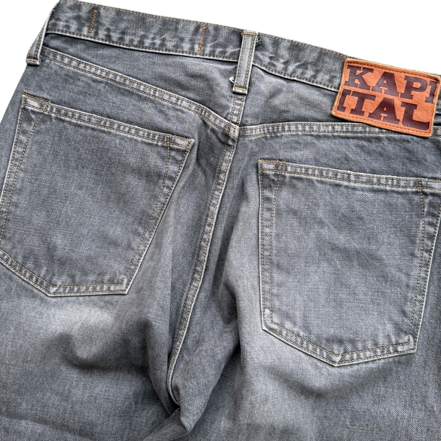 Kapital 14oz Black Denim 5P Monkey Cisco (3 Year Processing)