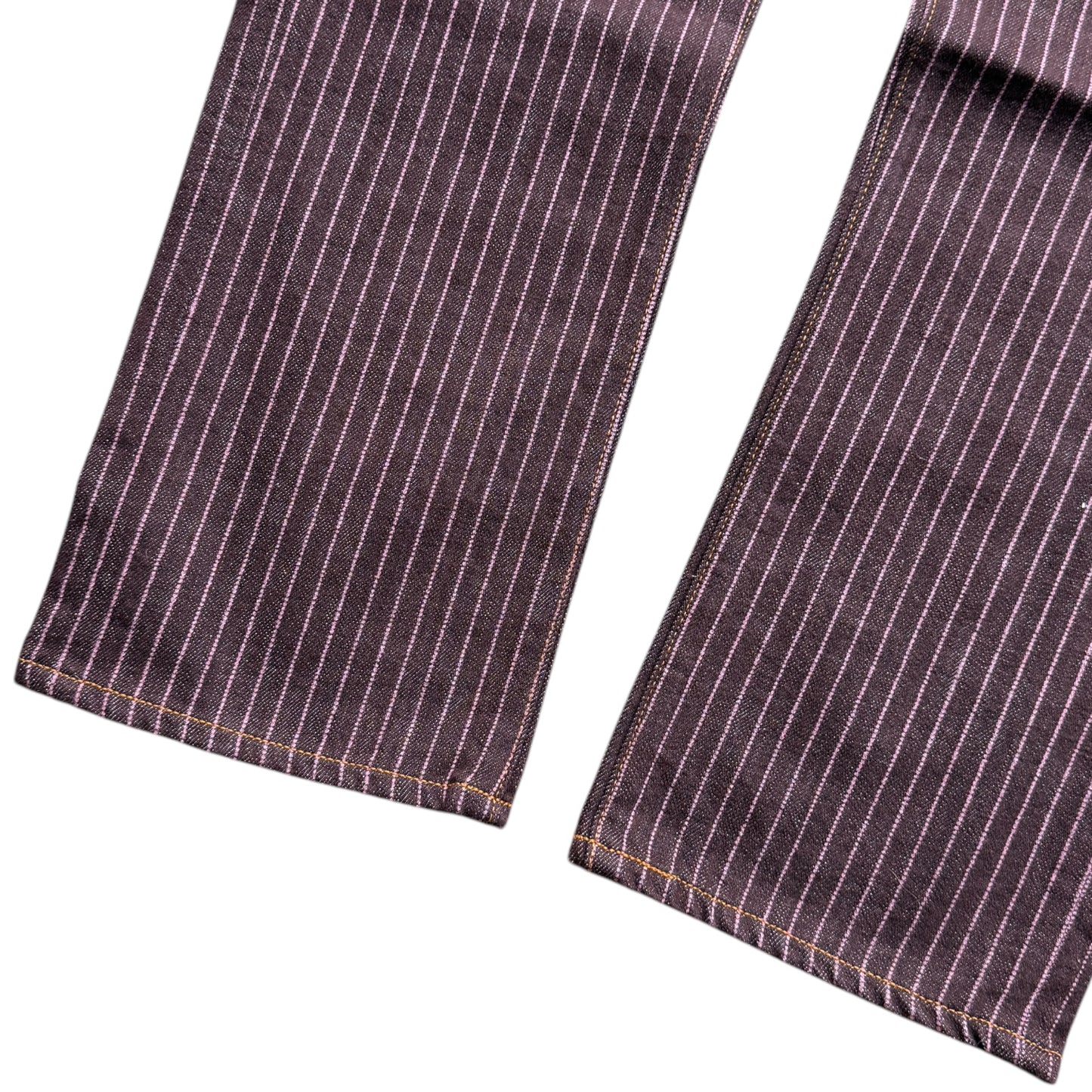 Kapital 5P Denim Pinstripe Sashiko Pants