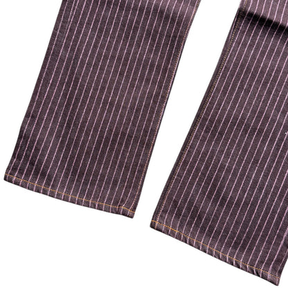 Kapital 5P Denim Pinstripe Sashiko Pants