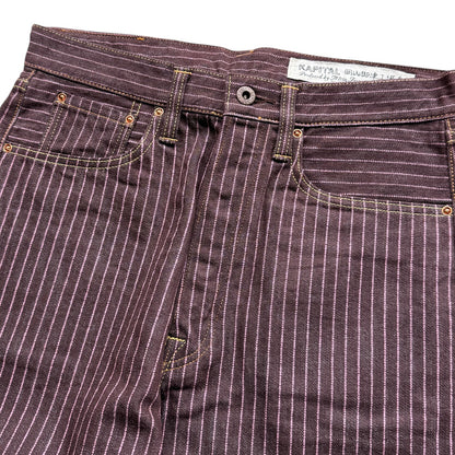 Kapital 5P Denim Pinstripe Sashiko Pants