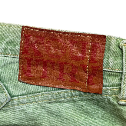 Kapital Washed Green Patchwork Denim
