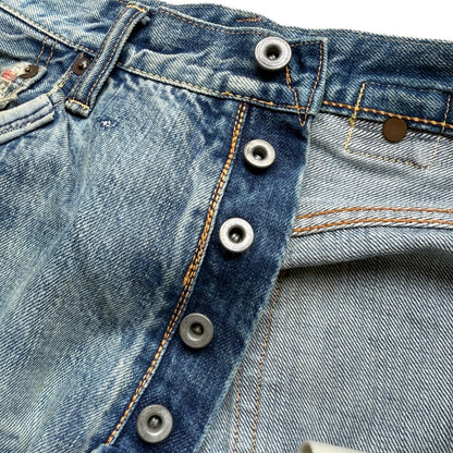 Kapital Washed IDG Super Distressed Selvedge Denim (Reconstructed)