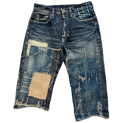 Kapital IDG Selvedge Boro Shorts