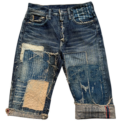 Kapital IDG Selvedge Boro Shorts