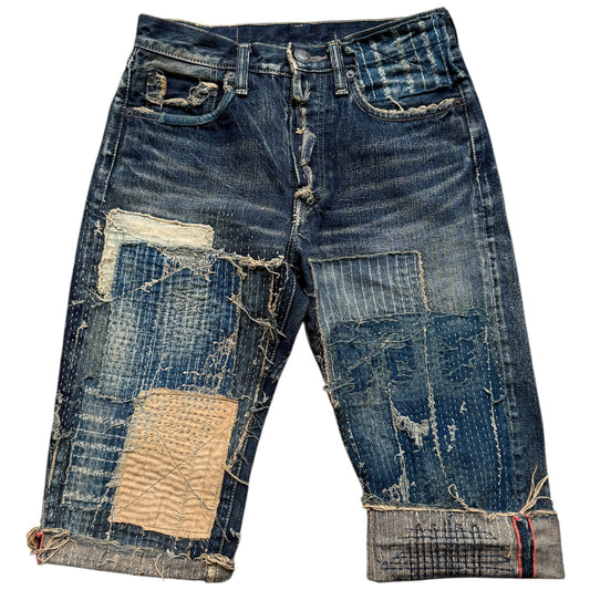 Kapital IDG Selvedge Boro Shorts
