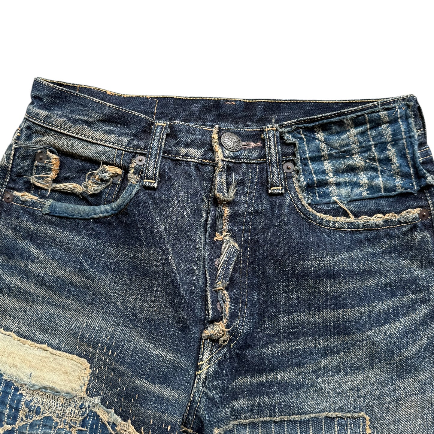 Kapital IDG Selvedge Boro Shorts