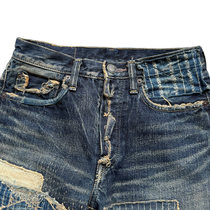 Kapital IDG Selvedge Boro Shorts