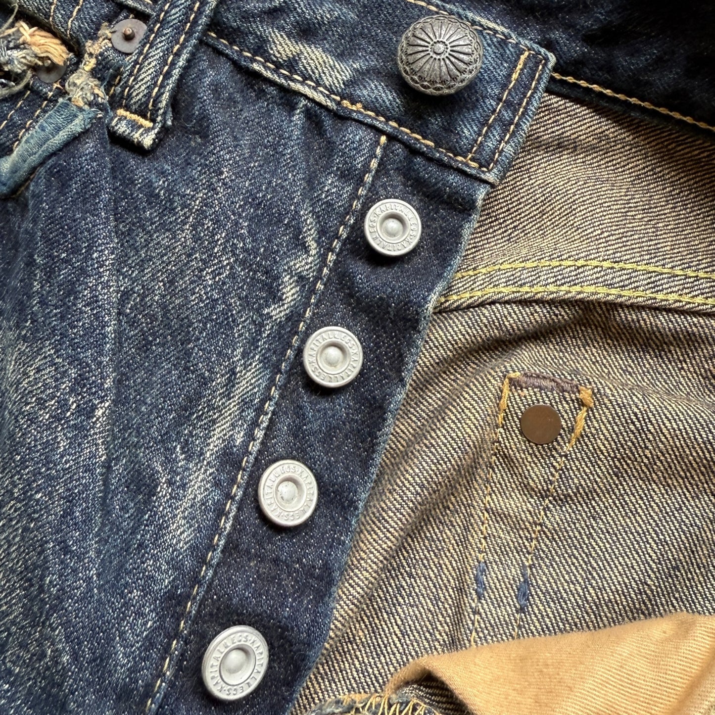 Kapital IDG Selvedge Boro Shorts