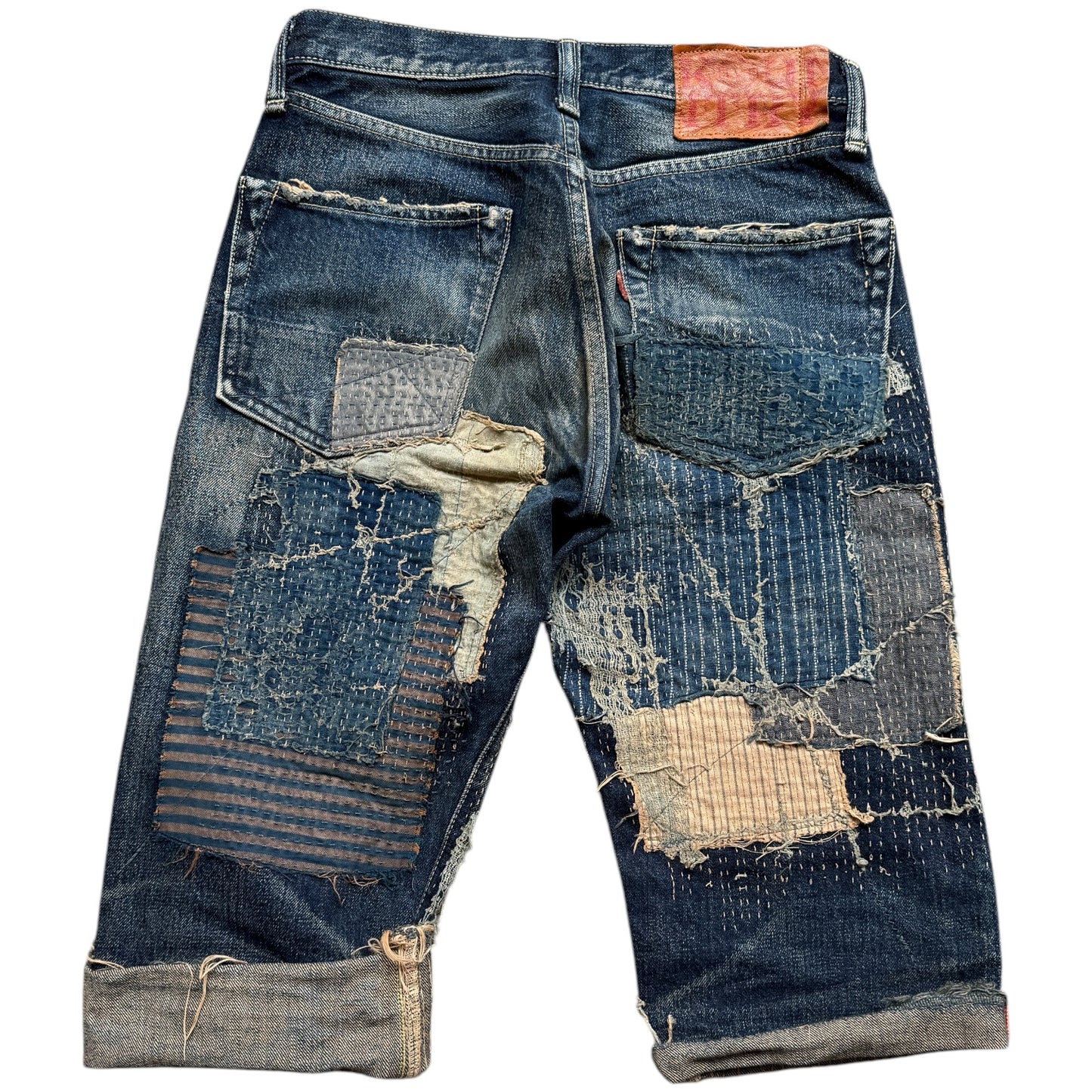 Kapital IDG Selvedge Boro Shorts