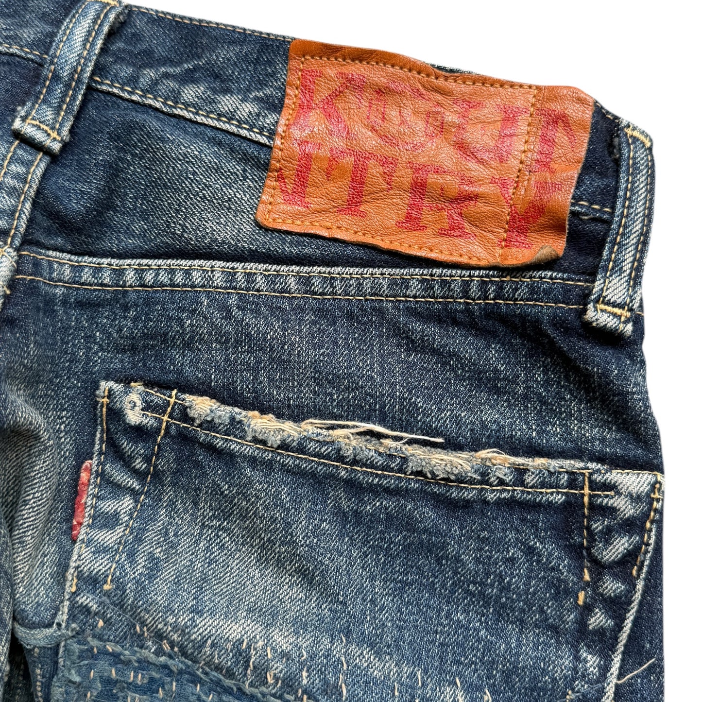 Kapital IDG Selvedge Boro Shorts