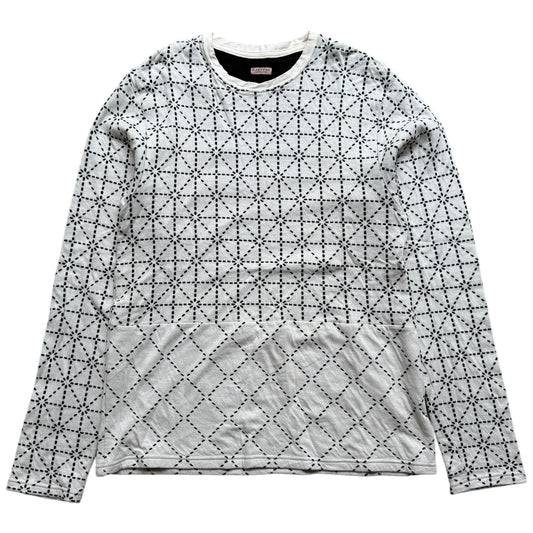 Kapital Do-Gi Sashiko Jersey Crew Long Sleeve