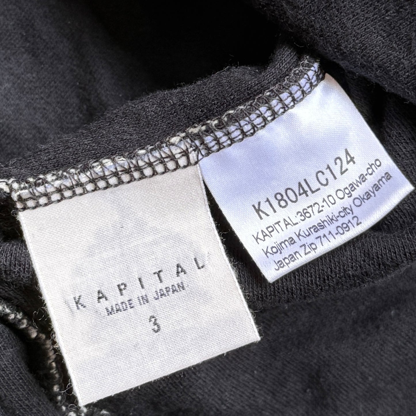 Kapital Do-Gi Sashiko Jersey Crew Long Sleeve