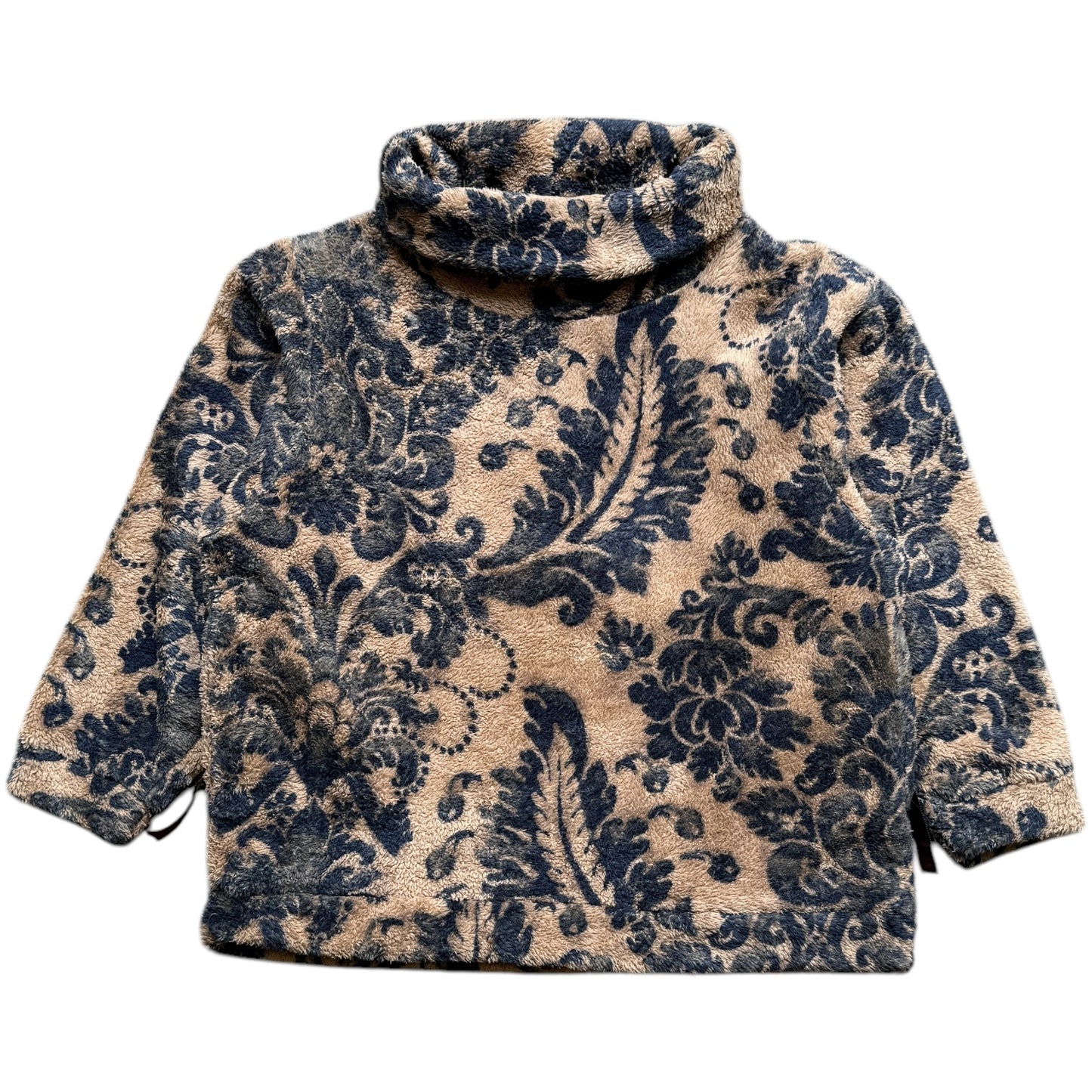 Kapital Damask Pattern Fleece Big High Neck Sweatshirt