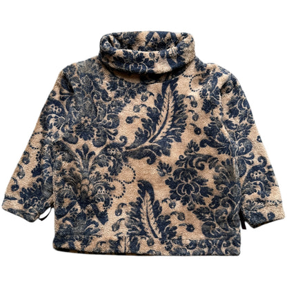 Kapital Damask Pattern Fleece Big High Neck Sweatshirt