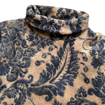 Kapital Damask Pattern Fleece Big High Neck Sweatshirt