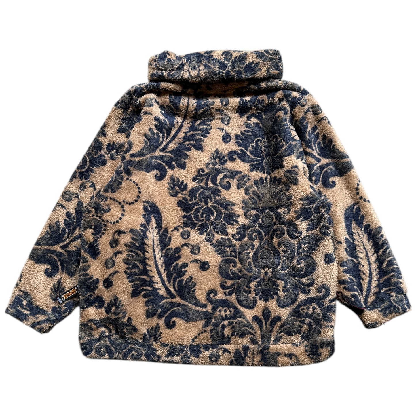 Kapital Damask Pattern Fleece Big High Neck Sweatshirt