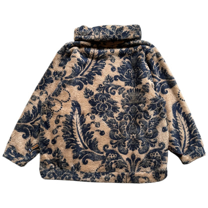 Kapital Damask Pattern Fleece Big High Neck Sweatshirt