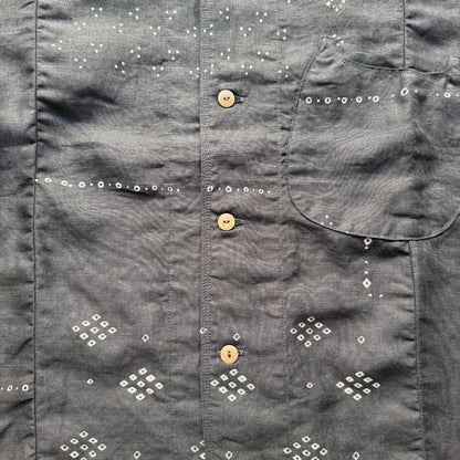 Kapital French Cloth Linen Bandana Discharge Print Aloha Shirt (Santo Domingo Print)