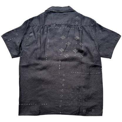 Kapital French Cloth Linen Bandana Discharge Print Aloha Shirt (Santo Domingo Print)