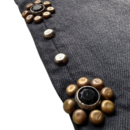 Kapital 14oz Black Denim 5P Monkey Cisco (Studs Remake) (Processed)