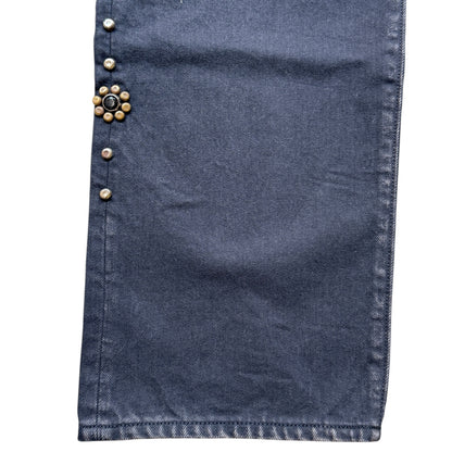 Kapital 14oz Black Denim 5P Monkey Cisco (Studs Remake) (Processed)
