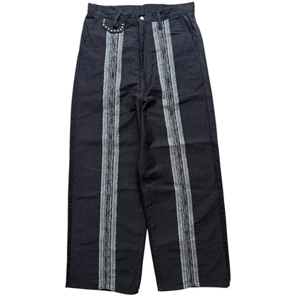 Kapital 12oz Yagasuri Jacquard Denim Port Baggy Pants
