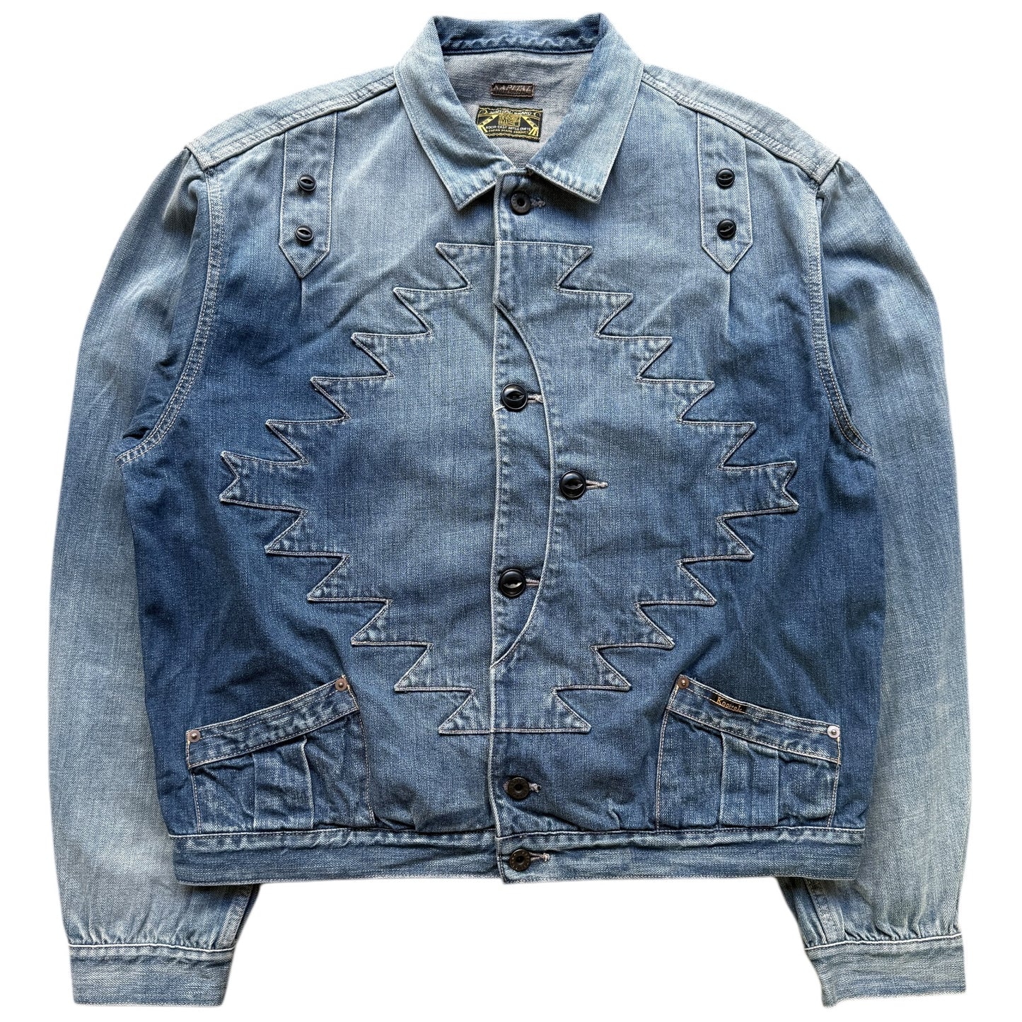 Kapital 12oz Denim Santo Domingo Thunderbird Jacket (Processed)
