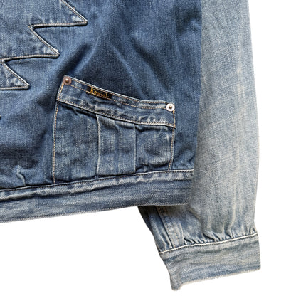 Kapital 12oz Denim Santo Domingo Thunderbird Jacket (Processed)
